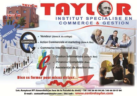 Taylor centre de formation professionnelle et pédagogique marrakech