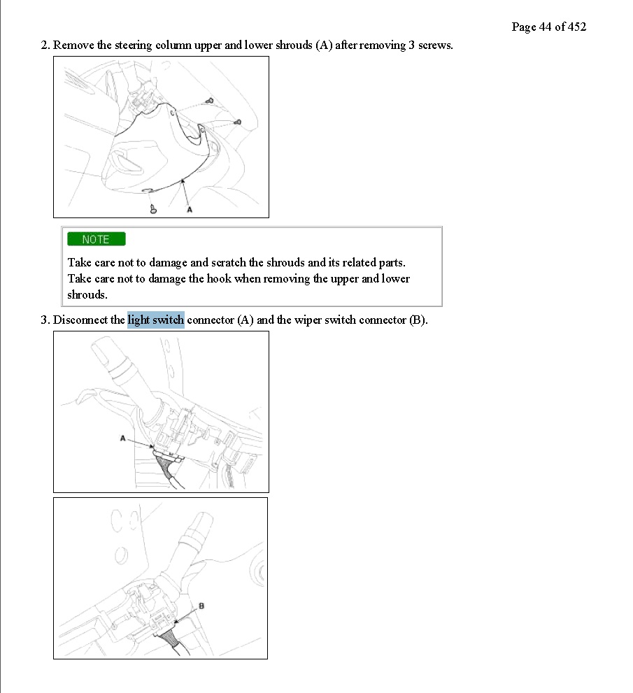 kia brake light switch replacement