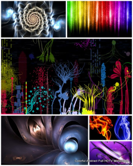 30 Colorful Abstract Full HDTV Wallpapers