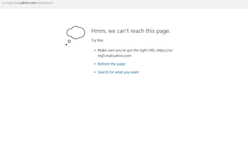 hmm can t reach this page windows 10